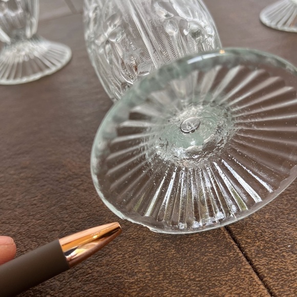 Tumblers with Iris’ and Herringbone Design Set of 4 - Picture 11 of 13